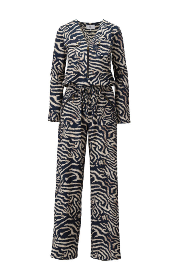 Jumpsuit Met Rits Print D105-P143