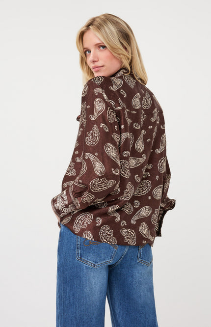 Blouse Bow Warm Print F26.14505