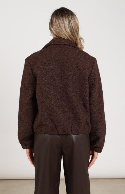 Jacket Madelin Boucle Chocolate NKF12010