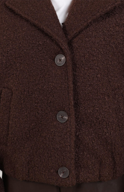 Jacket Madelin Boucle Chocolate NKF12010