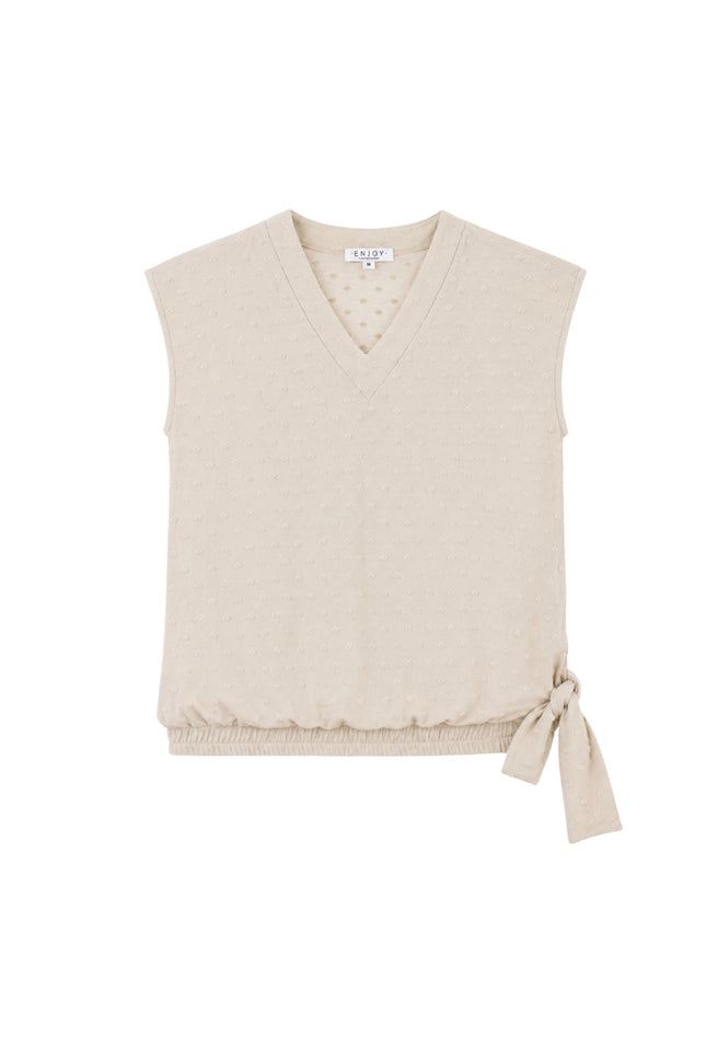 Blouse Strik Structuur Zand 183691