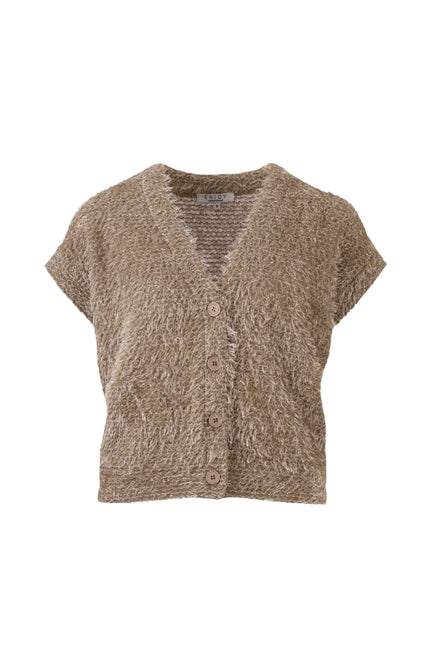 Gilet Fluffy Taupe 475606
