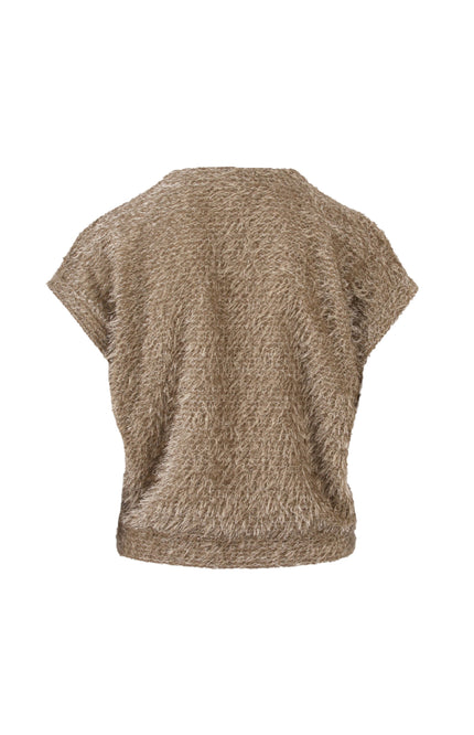 Gilet Fluffy Taupe 475606