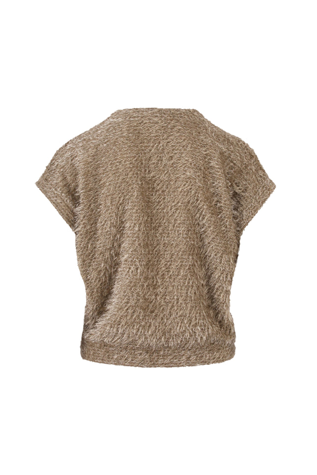 Gilet Fluffy Taupe 475606