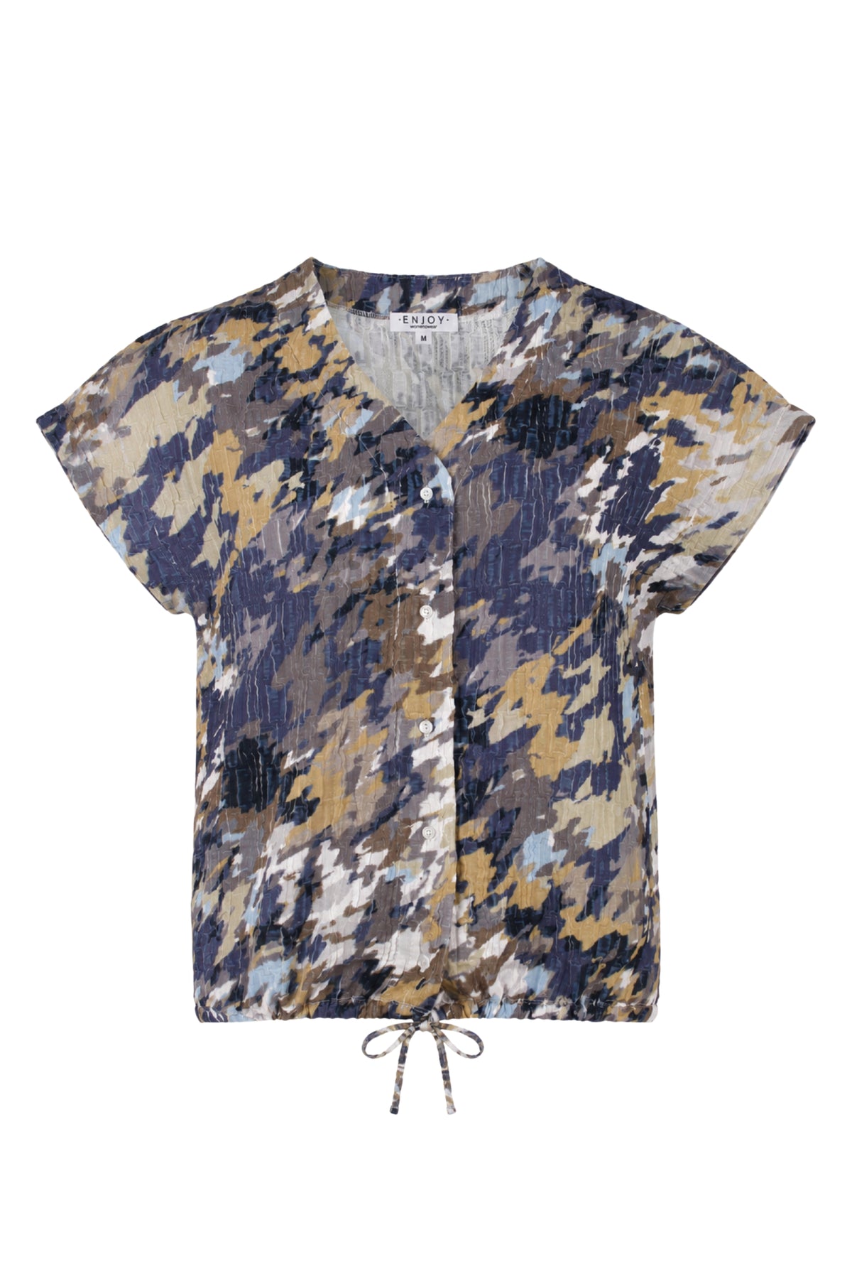 Multicolore Enjoy blouse met trekkoord en lange mouwen, stijlvolle en comfortabele damesblouse voor casual draagstijl