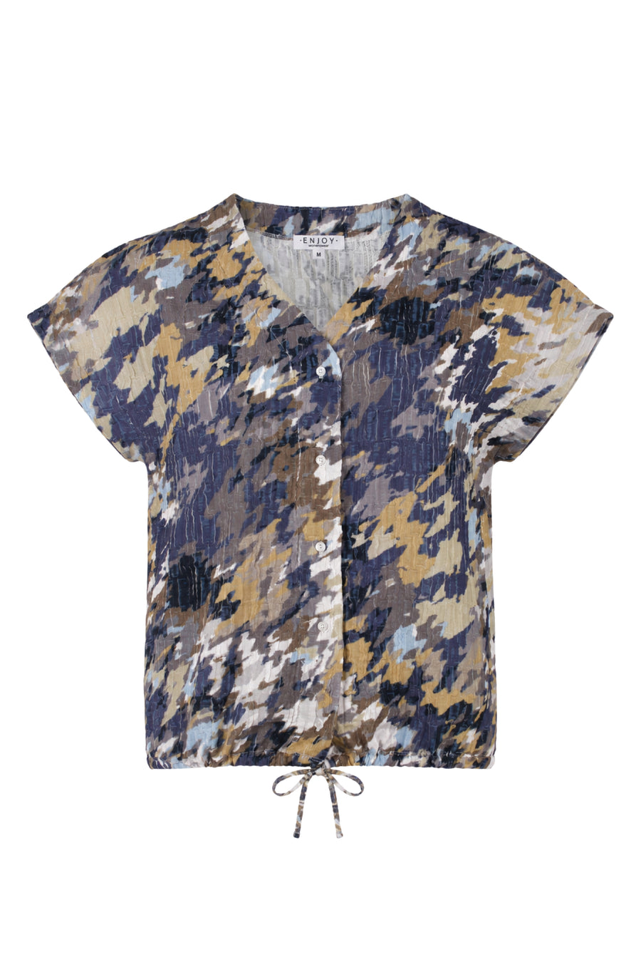 Multicolore Enjoy blouse met trekkoord en lange mouwen, stijlvolle en comfortabele damesblouse voor casual draagstijl