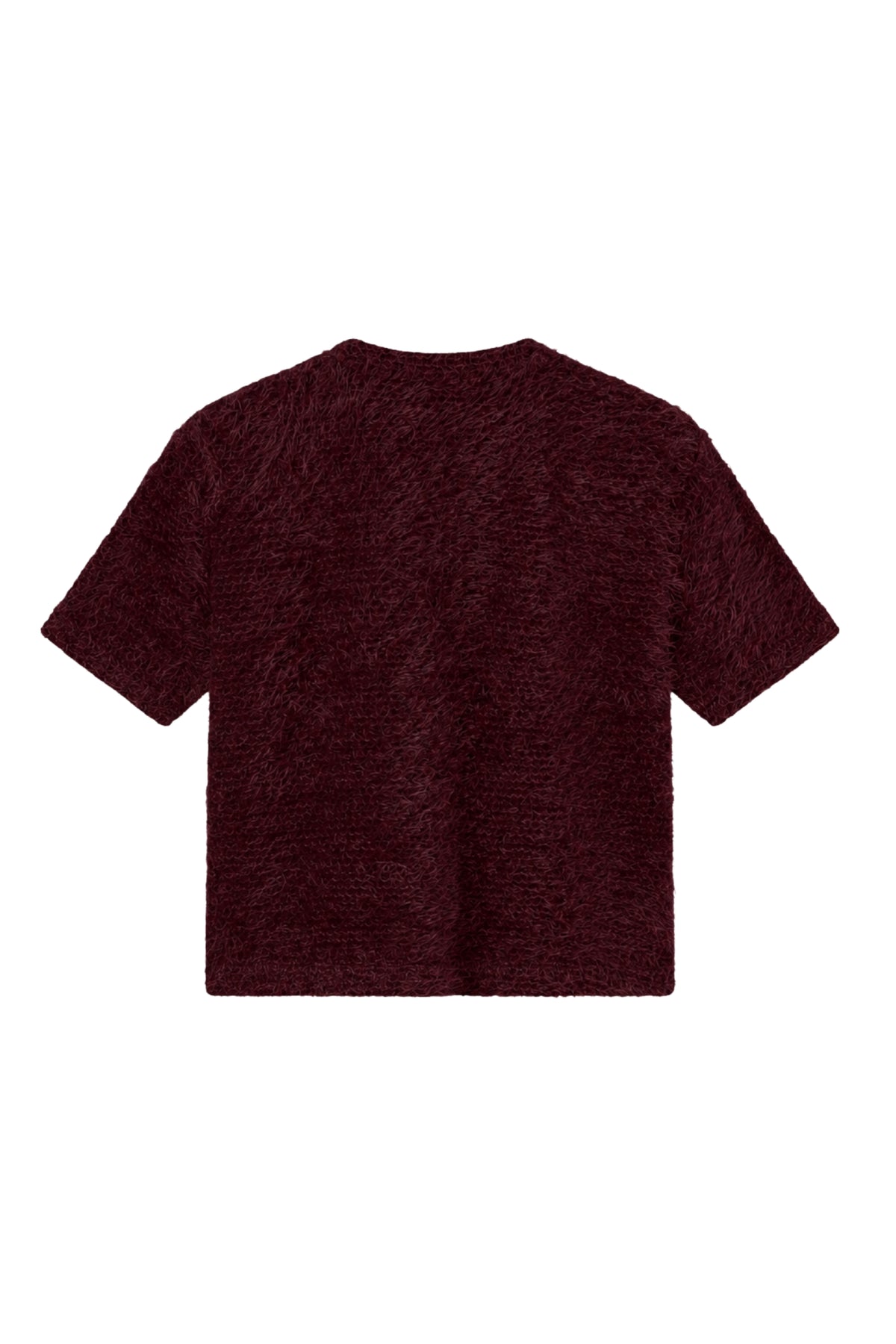 Fluffy port top van Enjoy met zachte textuur en stijlvolle pasvorm, afgebeeld op een model.