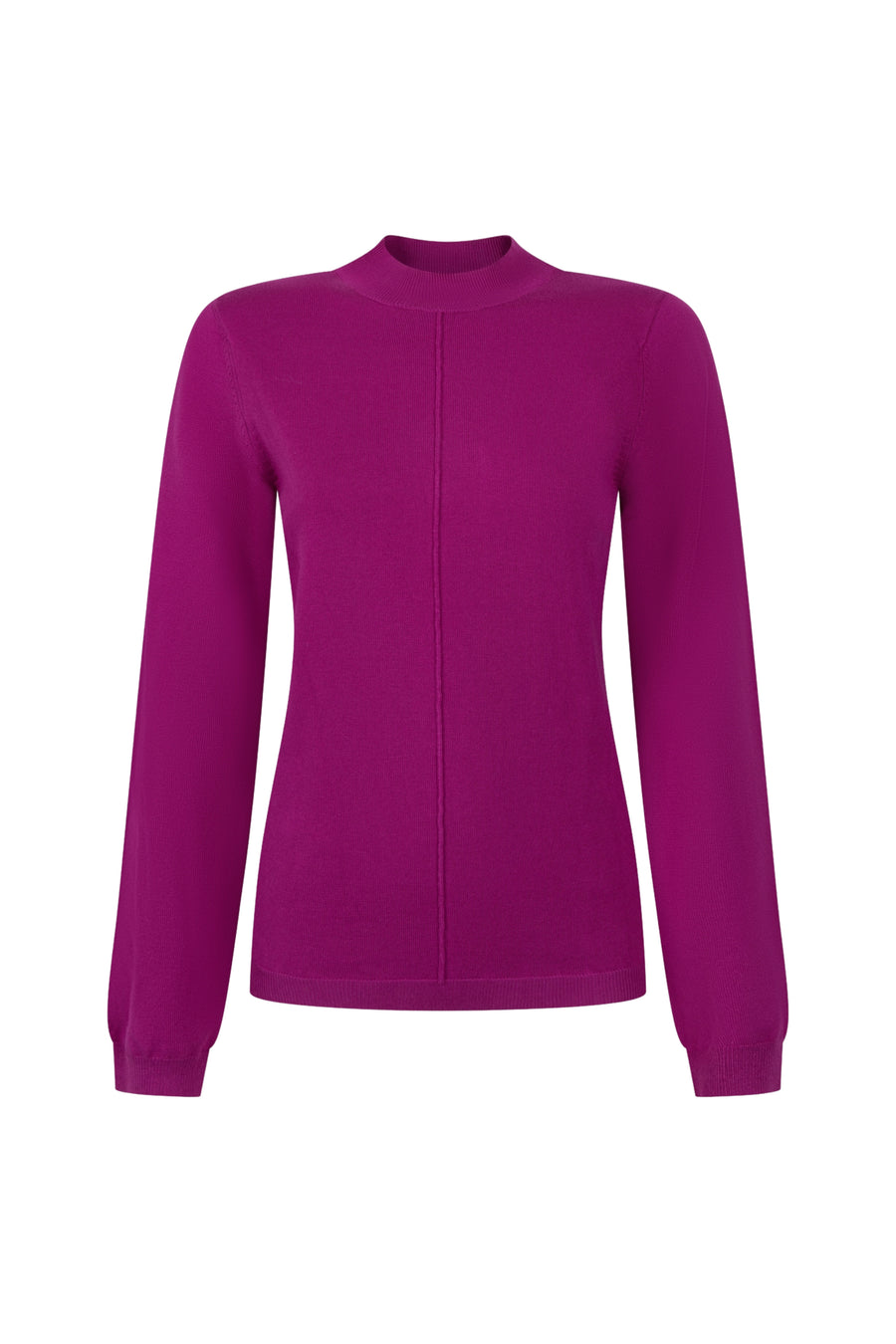 Dames sweater Kim Violet van Zoso, soepel vallend met lange mouwen en ronde hals, gedragen door een model.