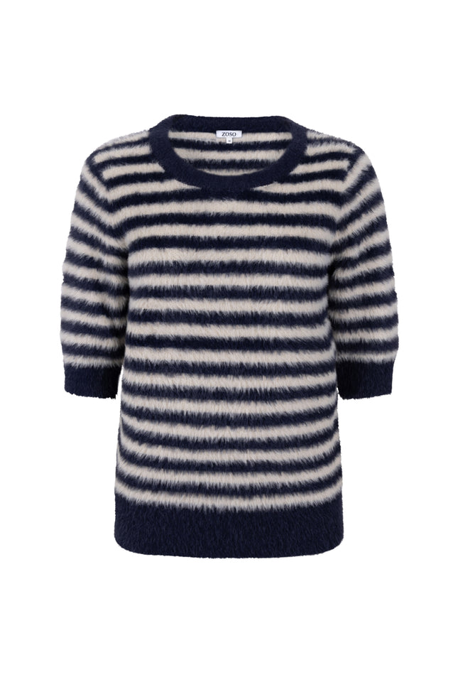 Trui Pamela Offwhite Navy 265