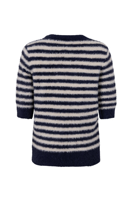 Trui Pamela Offwhite Navy 265