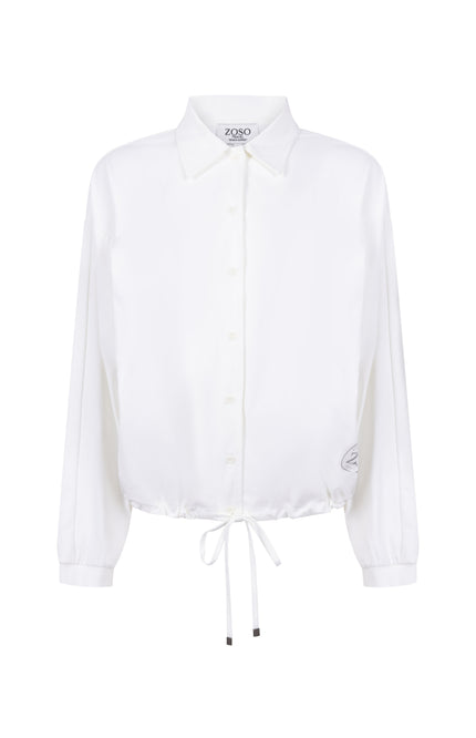 Travel Blouse Ronnie Offwhite Green 265