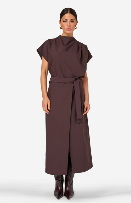 Jurk Delara Dark Brown