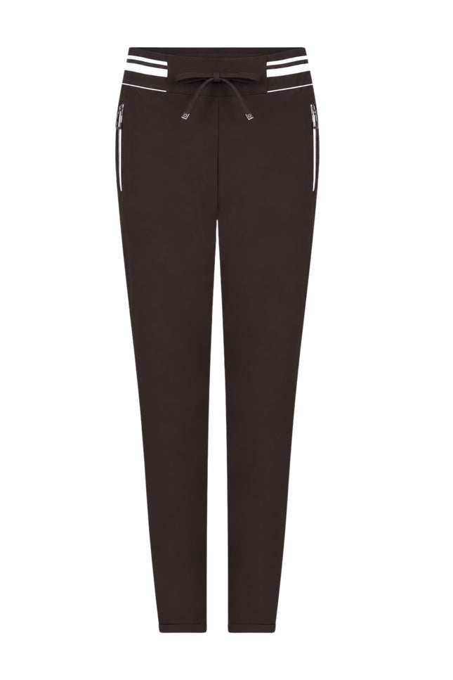 Travel Broek Karlijn Espresso Ivory 264