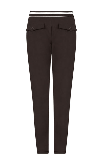 Travel Broek Karlijn Espresso Ivory 264