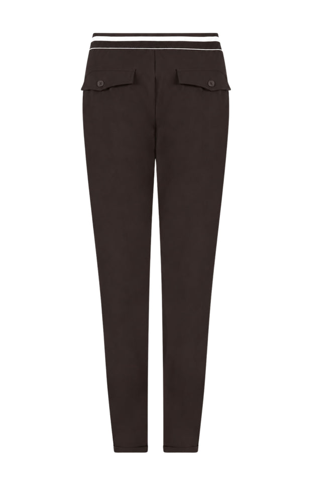 Travel Broek Karlijn Espresso Ivory 264