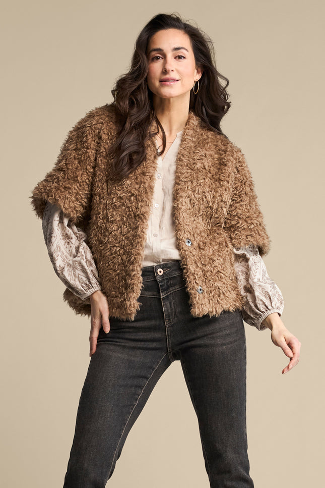Blouse Embroidery Light Truffle SRB5152