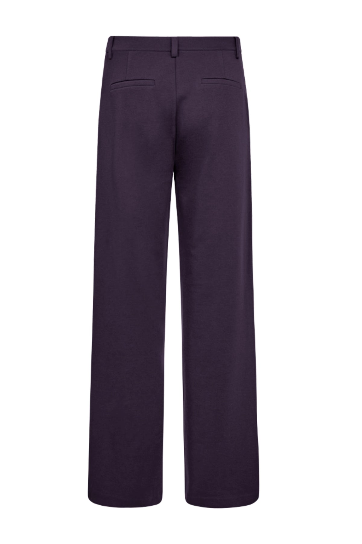 Zwarte broek van Freequent Fqnanni Nightshade met comfortabele pasvorm en elegante uitstraling, getoond in de afbeelding.