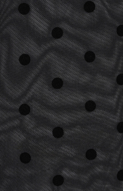 Top Mesh Polka Dot Black W26.30710