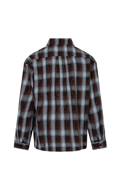 Blouse Check Strass Print W26.28723