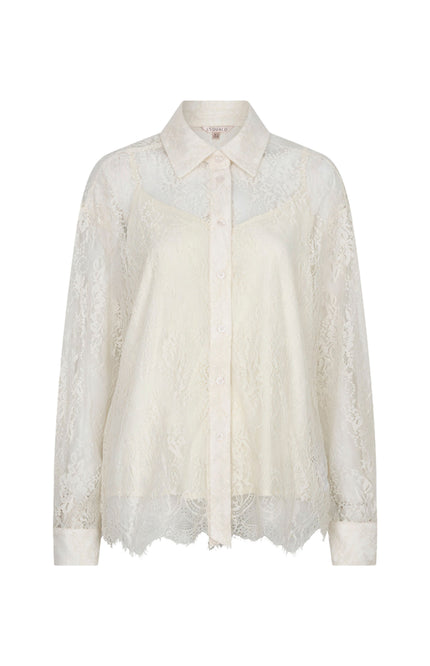 Blouse Oversized Lace Vanilla W26.28710