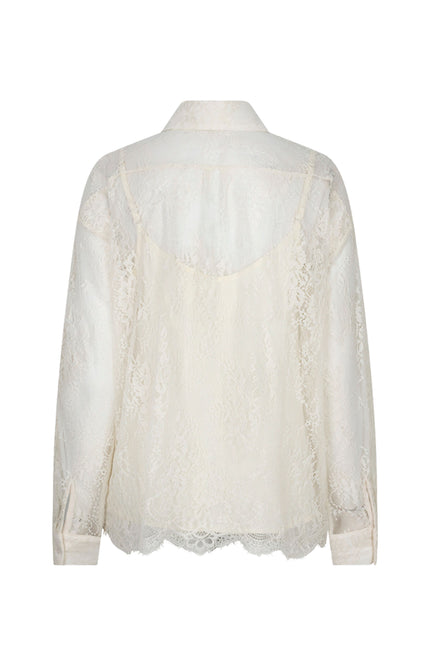 Blouse Oversized Lace Vanilla W26.28710