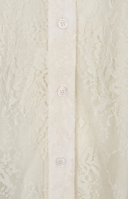 Blouse Oversized Lace Vanilla W26.28710