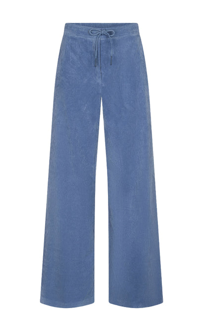Broek Wide Leg Ribcord Dark Sky Blue W26.28705