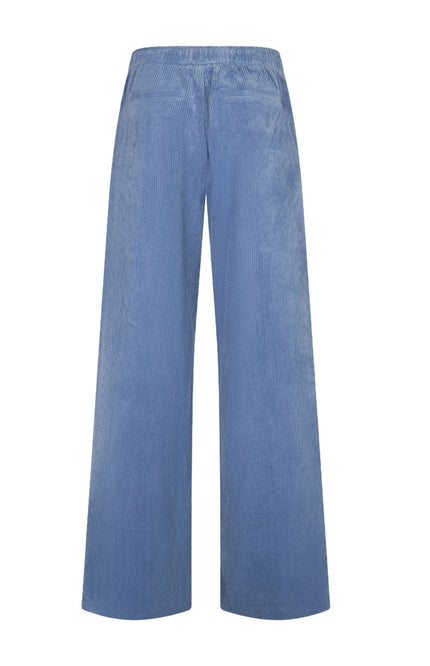 Broek Wide Leg Ribcord Dark Sky Blue W26.28705