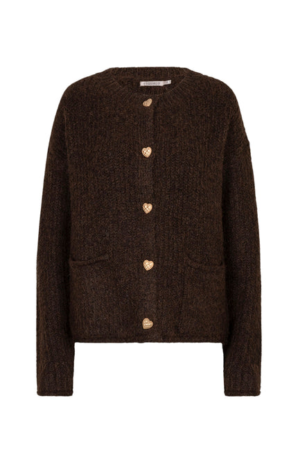 Vest Fancy Buttons Dark Coffee W26.18700