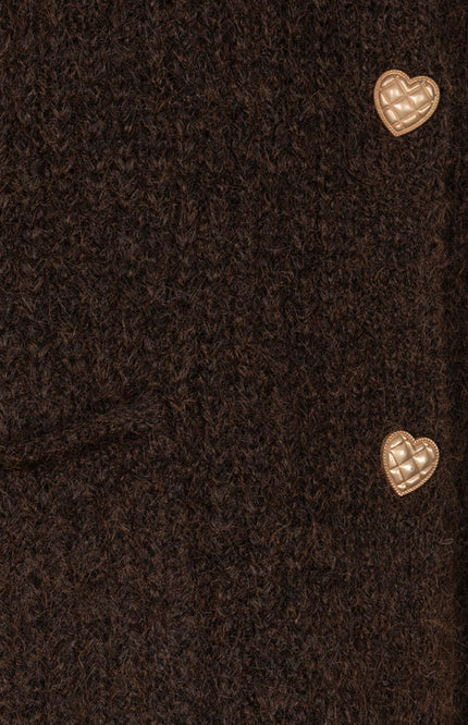 Vest Fancy Buttons Dark Coffee W26.18700