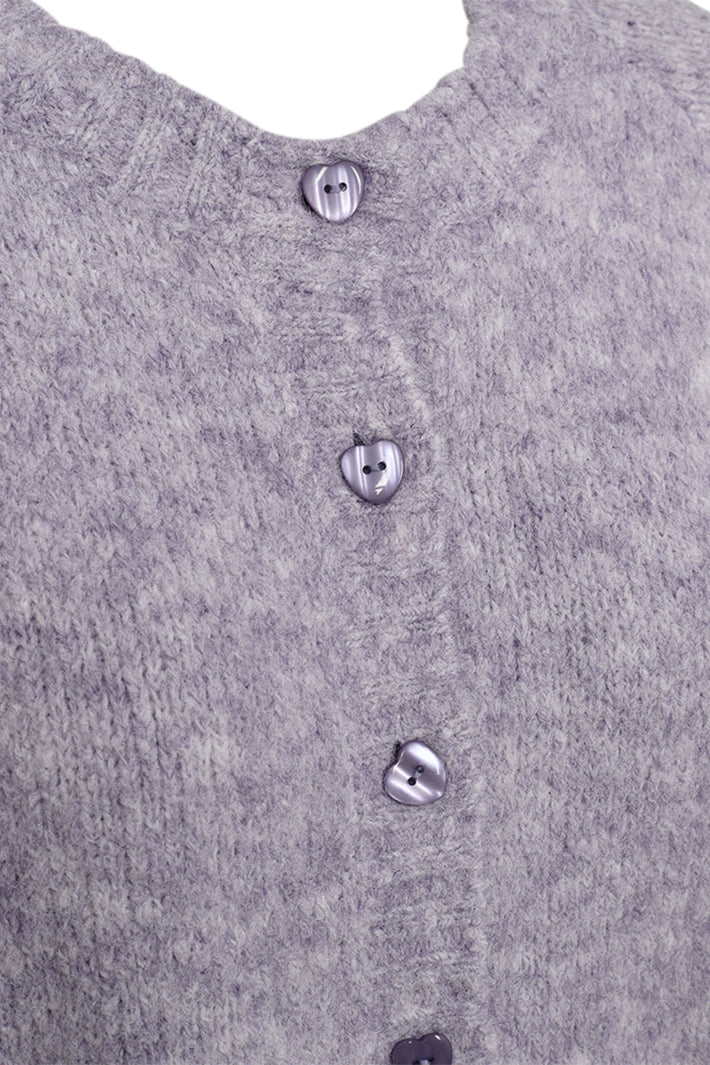 Lichtgrijze melange vest Fqlouisa Iris van Freequent, getextureerd met comfortabele pasvorm en stijlvolle uitstraling.
