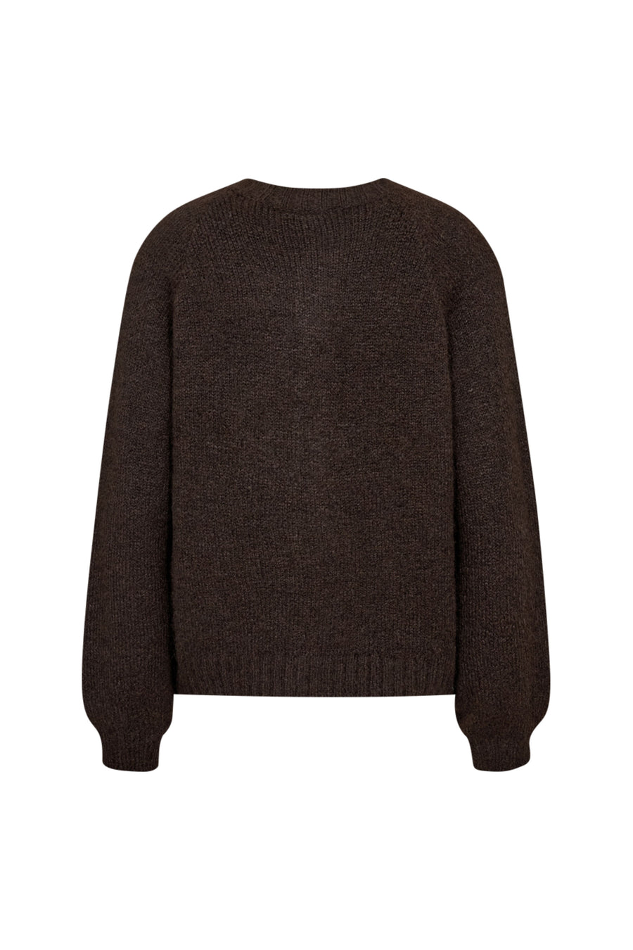 Vrijetijdsvest Fqlouisa Mole Melange van Freequent, getextureerd en comfortabel, gedragen door een model met lange mouwen en zachte stof.