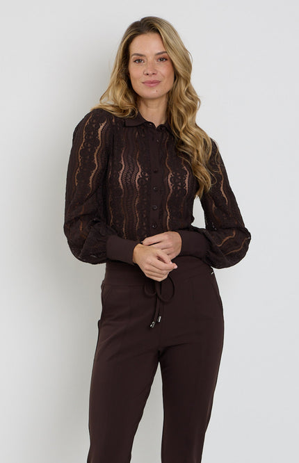 Travel Blouse Kant Espresso 202352
