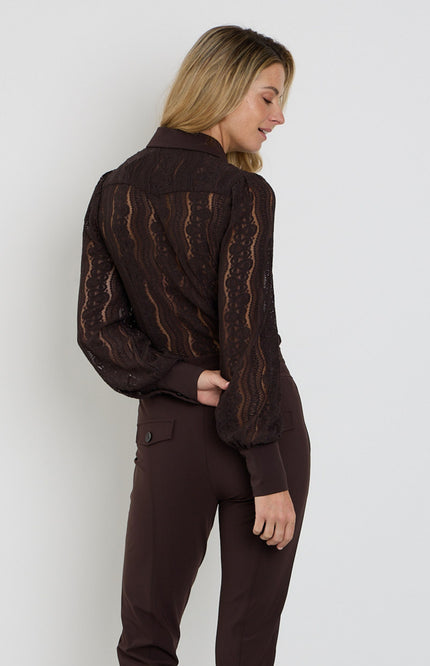 Travel Blouse Kant Espresso 202352