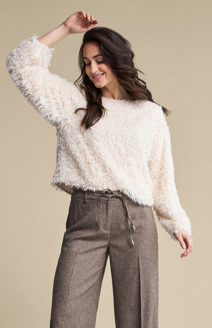 Top Fiona Feathers Ecru SRB5165