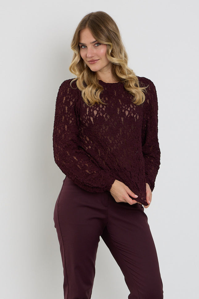 Top Lace Burgundy SRB5068