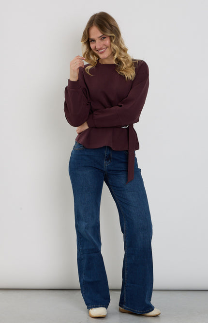Broek Brielle Denim Dark Stone Used SRB5110 L33