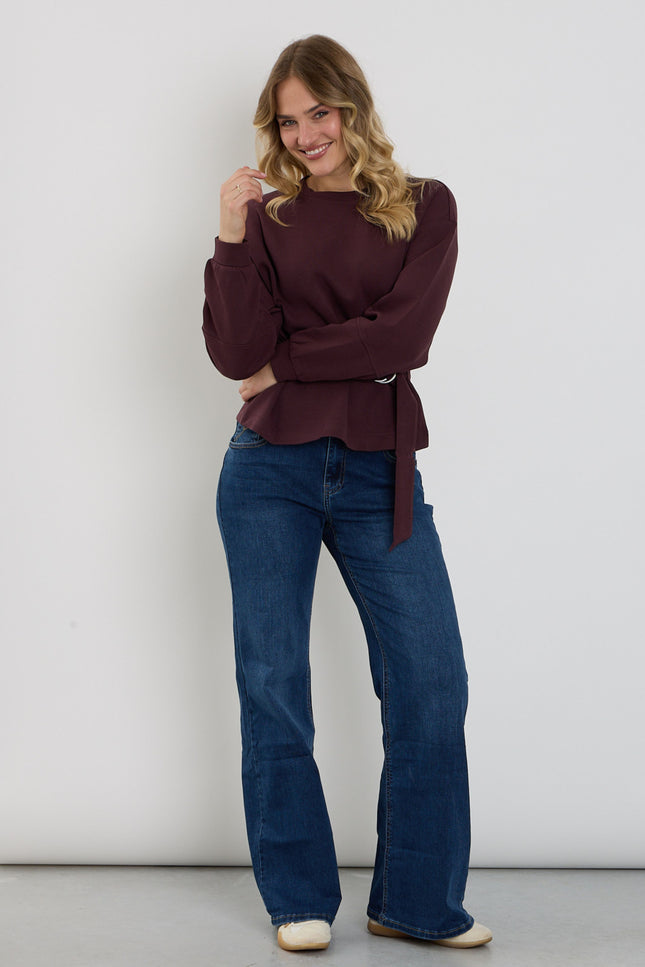 Broek Brielle Denim Dark Stone Used SRB5110 L33