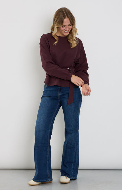 Broek Brielle Denim Dark Stone Used SRB5110 L33