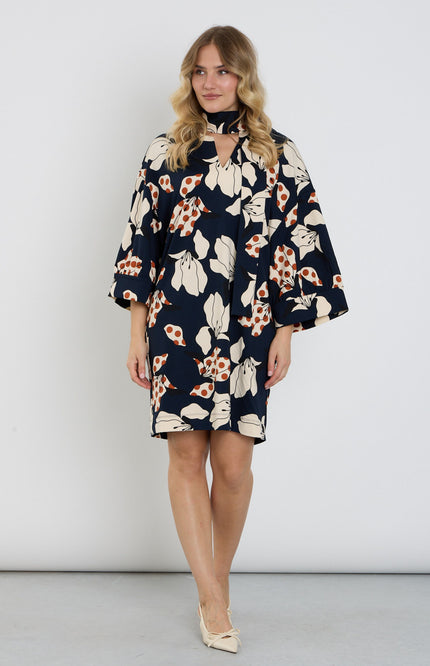 Jurk Sjaaltje Met Bloemenprint D302-P151
