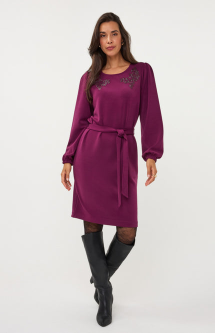 Jurk Embellishment Modal Beet W26.05704