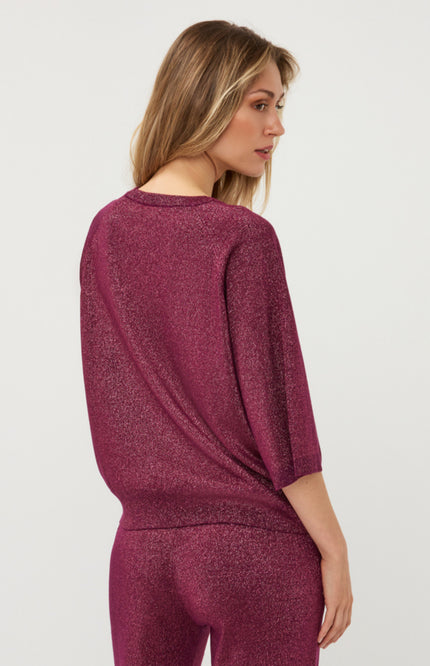 Trui Raglan Lurex Beet W26.07708