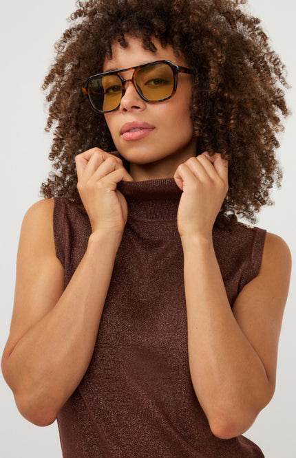 Trui Lurex Knit Coffee W26.07709