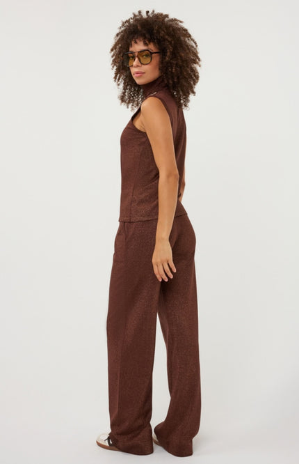 Broek Lurex Coffee W26.07710