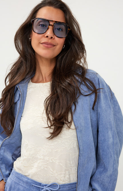 Jacket Bomber Ribcord Dark Sky Blue W26.28706