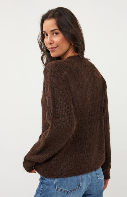 Vest Fancy Buttons Dark Coffee W26.18700