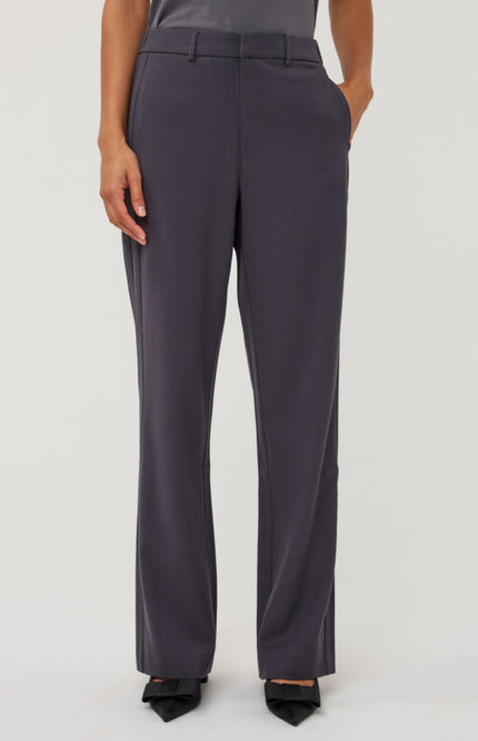 Broek Straight Sidepanels Charcoal W26.10730