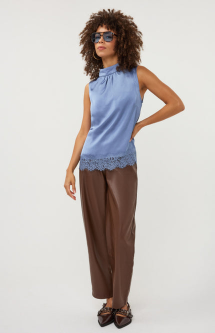 Top Satin Lace Dark Sky Blue W26.14701