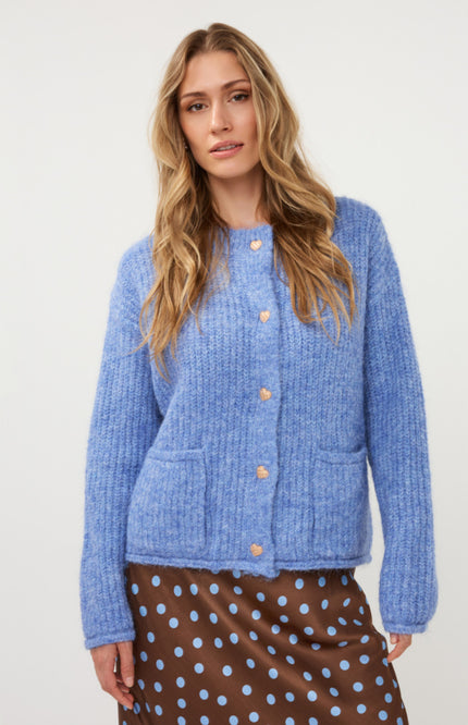 Vest Fancy Buttons Dark Sky Blue W26.18700