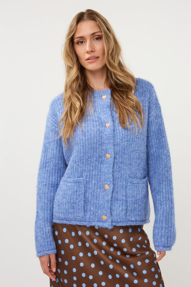 Vest Fancy Buttons Dark Sky Blue W26.18700